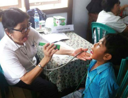 Mobile free clinics at Kecamatan Nanga Tayap and Kabupaten Ketapang