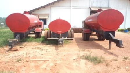 Water tanks equipped to store water