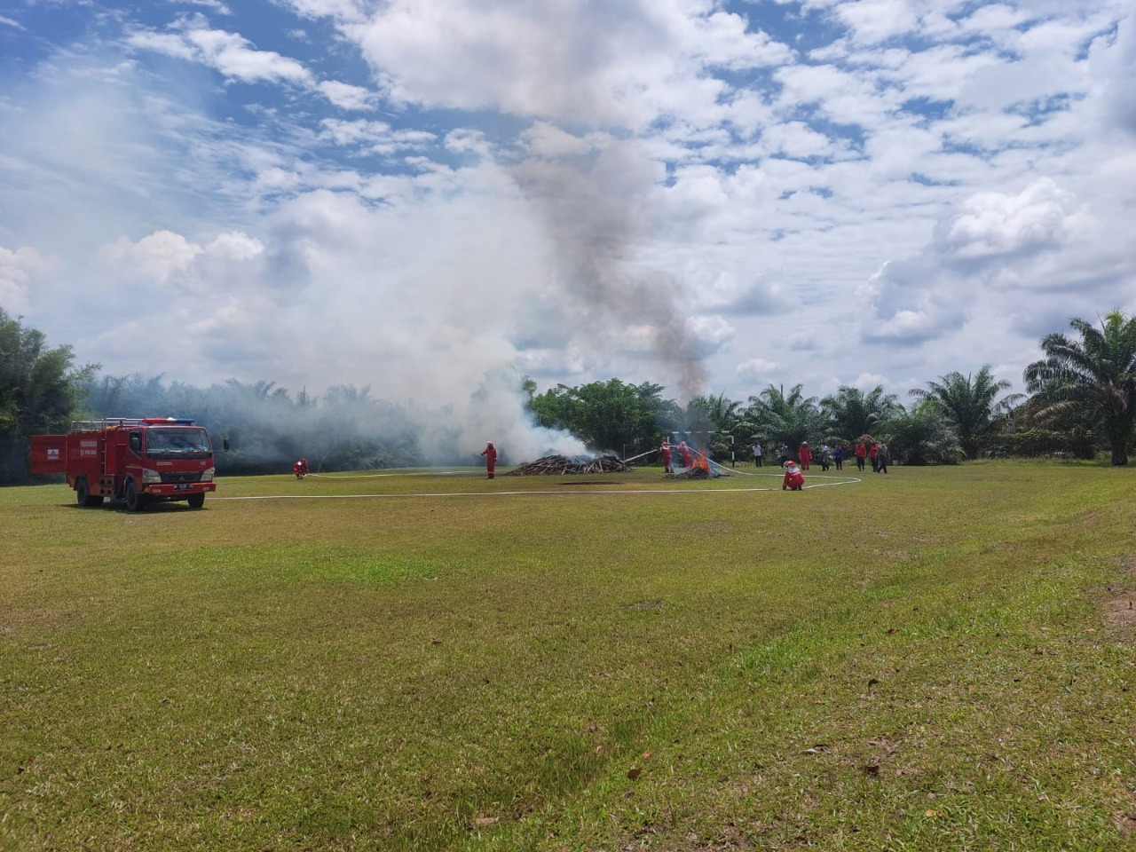 Fire fighting simulation