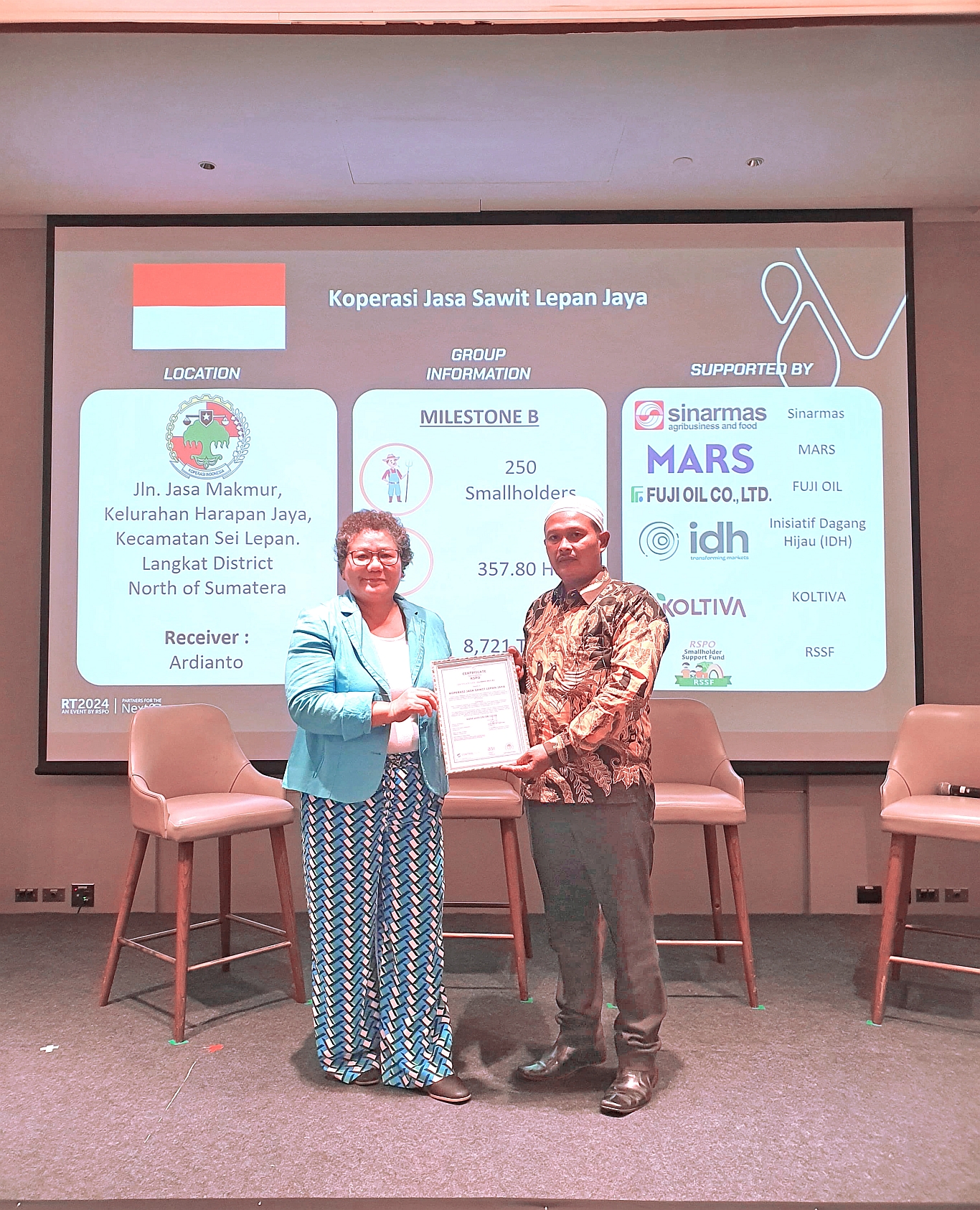 Fulfilling Sustainability Standards, Cooperatives Participating in Sawit Terampil Programme Achieve RSPO Certification