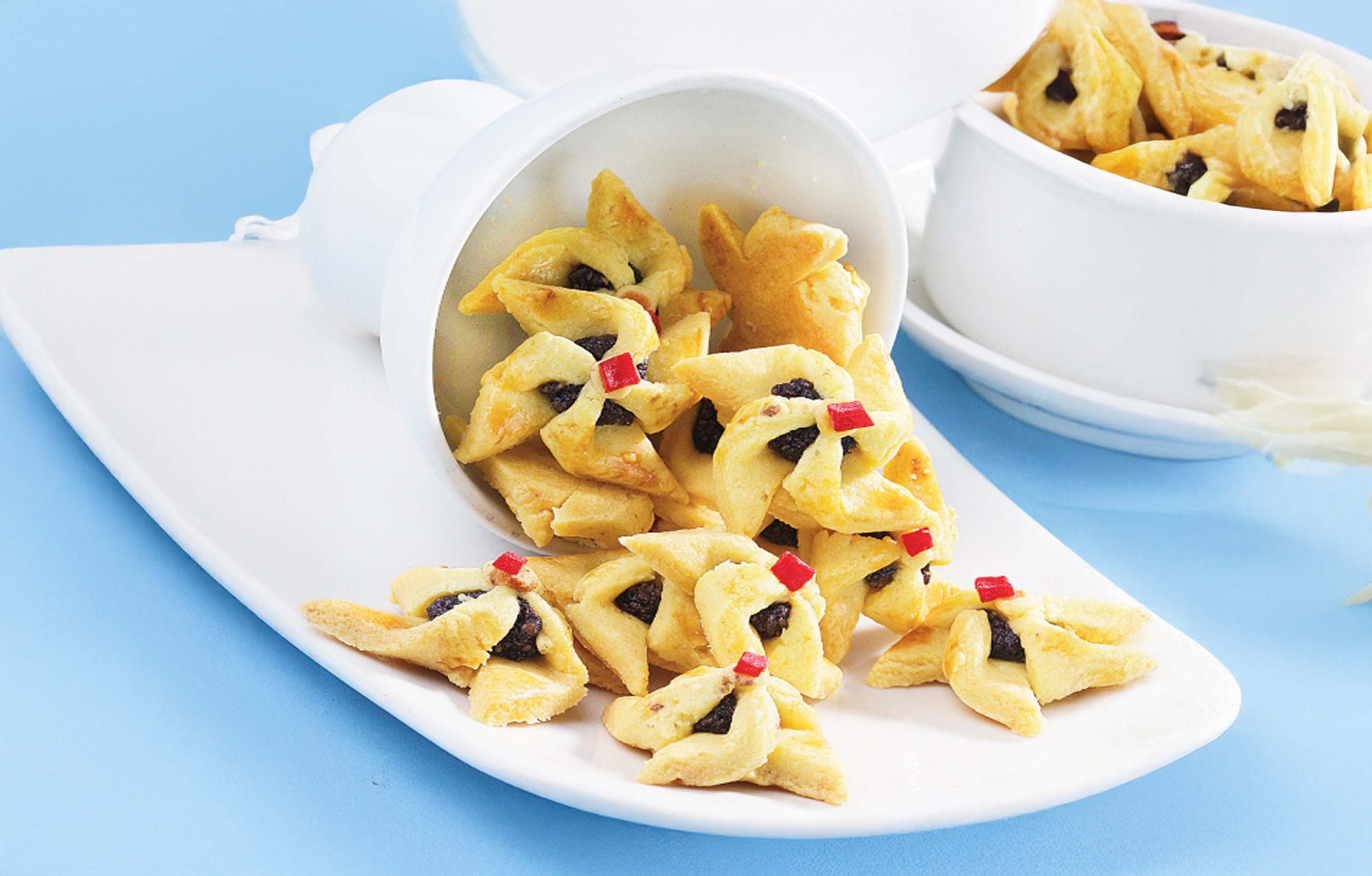 Blueberry Pinwheel Cookies