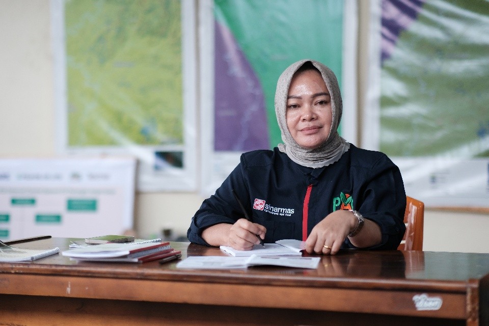 Risniati saat pelatihan Sawit Terampil